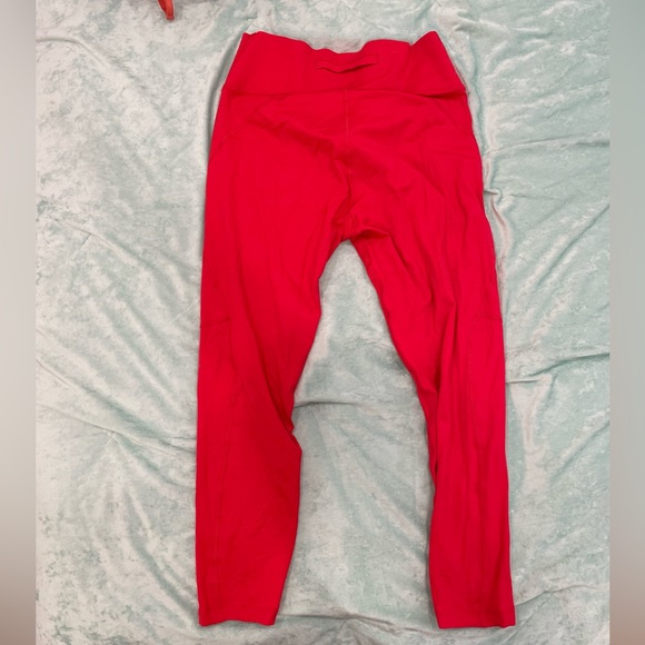 Outdoor Voices TechSweat Leggings 7/8 Red XL - Picture 2 of 5